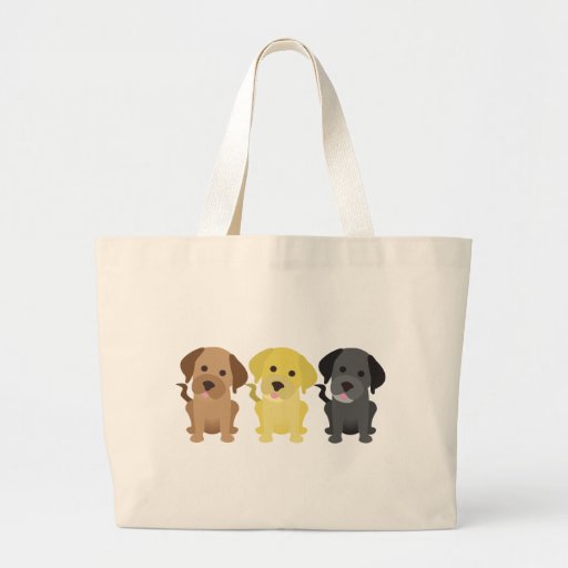 Three Labrador Retrievers Canvas Bags