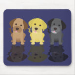 Three Labrador Retrievers Mouse Pads