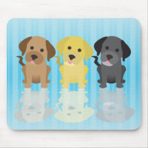 Three Labrador Retrievers Mousepads