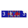 Three Lions football players bumper sticker