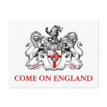 Three lions heraldry football tees and gifts postcards