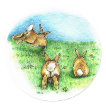 Three Little Binkies Stickers