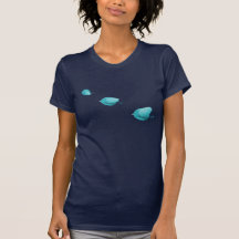Three little blue birds tshirts