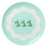 Three Little Dinosaurs Dinner Plate