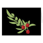 Three Lucky Ladybugs Greeting Cards