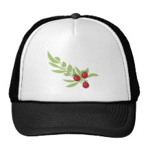 Three Lucky Ladybugs Mesh Hat