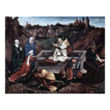 Three Maries At The Sepulcher By Eyck Hubert Van ( Announcements