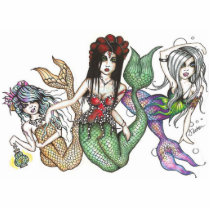 Three Mermaids Photo Sculpture