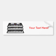Three Modern Keyboards: Synthesizers: Bumper Sticker