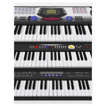 Three Modern Keyboards: Synthesizers: Personalized Flyer