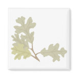 Three Oak Leaves Fridge Magnets