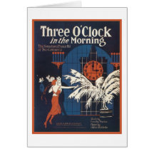 Three O'Clock in the Morning Songbook Cover Card