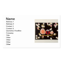 Three Owls at Night Business Cards