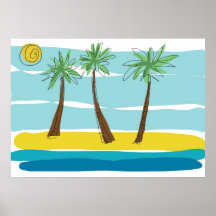 Three Palms Poster