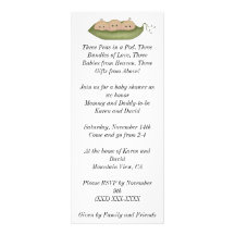 Three Peas in a Pod Custom Invites