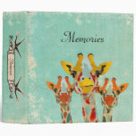Three  Peeking Giraffes  Album Vinyl Binder