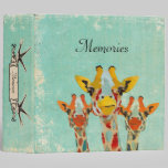 Three  Peeking Giraffes  Album binders