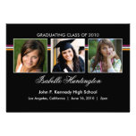 Three Photos Bar Graduation Announcement