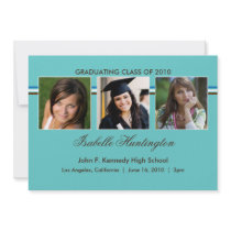 Three Photos Bar Graduation Announcement