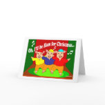 Three Pigs Christmas Christian Gift Greeting Card