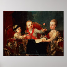 Three Princes, Children of Charles III Print