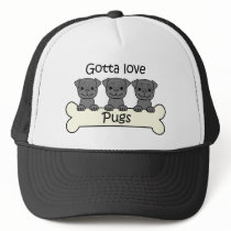 Three Pugs Mesh Hat