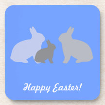 Three Rabbits Cork Coaster