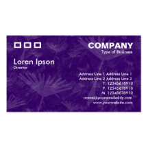 Three Rectangles - Dark Violet Dandylion Earth Business Card Template