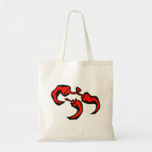 three red chili triangle bags