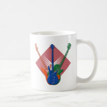 THREE RETRO GUITARS MUGS