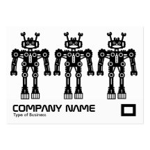 Three Robots Business Card Template