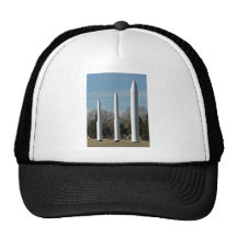 Three rocket models in show hat