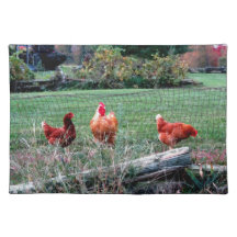 Three Roosters Placemat