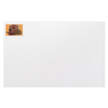 Three Roses on a pale orange background Custom Stationery