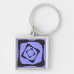 Three rough squares all in all key chains