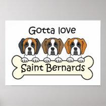Three Saint Bernards