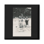 Three sexy girls at the beach on knees magnets