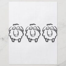 three sheeps custom flyer