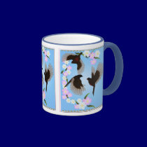 Three Sparrows mugs