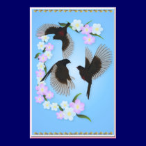 Three Sparrows posters
