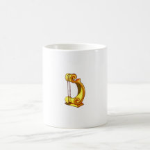 Three Stringed Lyre Graphic Image Design Coffee Mugs