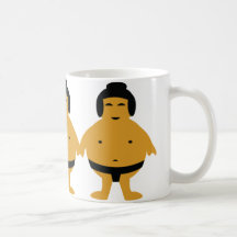 three sumos icon coffee mug