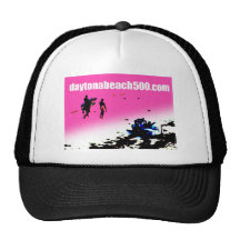 Three Surfers Walking By A Parked Trike Trucker Hats