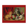 Three Tabby Cats and Ball Post Cards