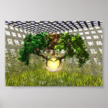 Three Trees (clear) Posters
