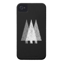 Three Trees in Black and White. Iphone 4 Cases