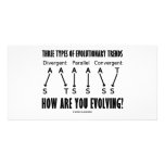Three Types Of Evolutionary Trends (Evolution) Personalized Photo Card