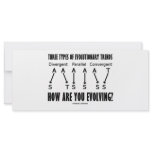 Three Types Of Evolutionary Trends (Evolution) Rack Cards