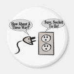 Three Way Plugged Magnets