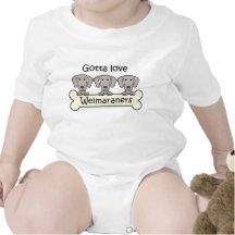 Three Weimaraners Bodysuits